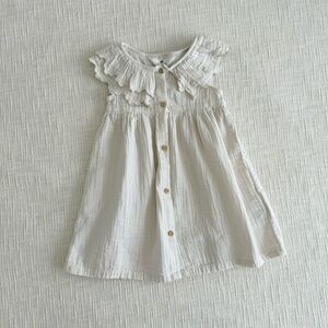 H&M Cream Ruffled Baby Blouse